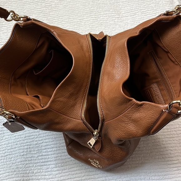 Brown Leather Coach Bag - Picture 4 of 6